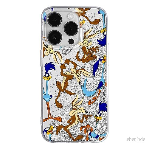 ERT GROUP mobiltelefonfodral för Apple Iphone 14 PRO originalt och officiellt licensierat Looney Tunes mönster 021 anpassad till formen på mobiltelefonen, med glitter overflow effekt 5905511680473