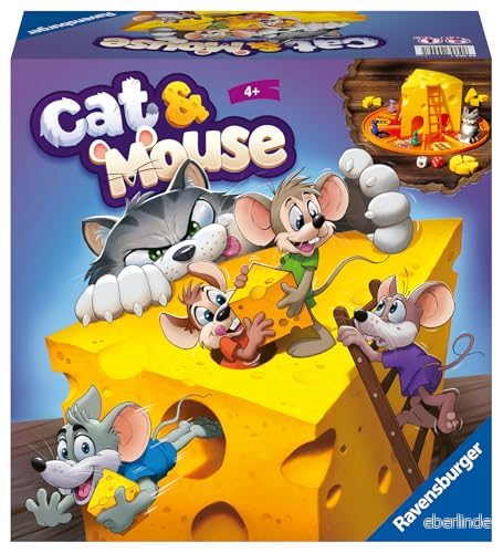 Ravensburger Brädspel för katter och möss barn från 4+ år 24 spelare påskgåvor 4005556245581