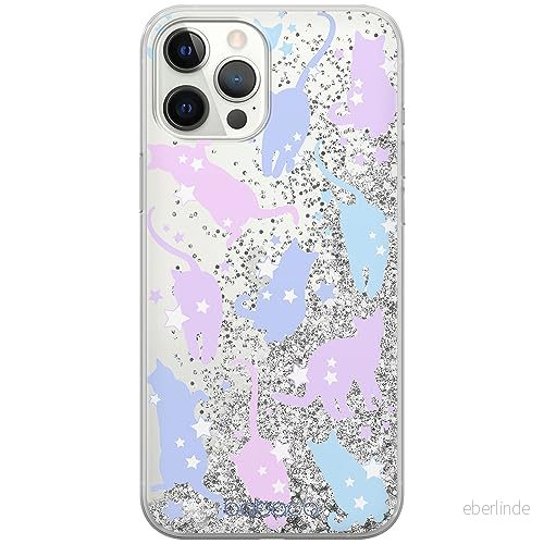 ERT GROUP mobiltelefonfodral för Apple Iphone 12 PRO MAX originalt och officiellt licensierat Babaco mönster Cats 016 optimalt anpassad till formen på mobiltelefonen, med glitter overflow effekt 5905131062093