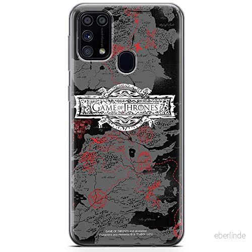 ERT GROUP mobiltelefonfodral för Samsung M31 originalt och officiellt licensierat Game od Thrones mönster of 010 anpassad till formen på mobiltelefonen, fodral tillverkad av TPU plast 5903932676921