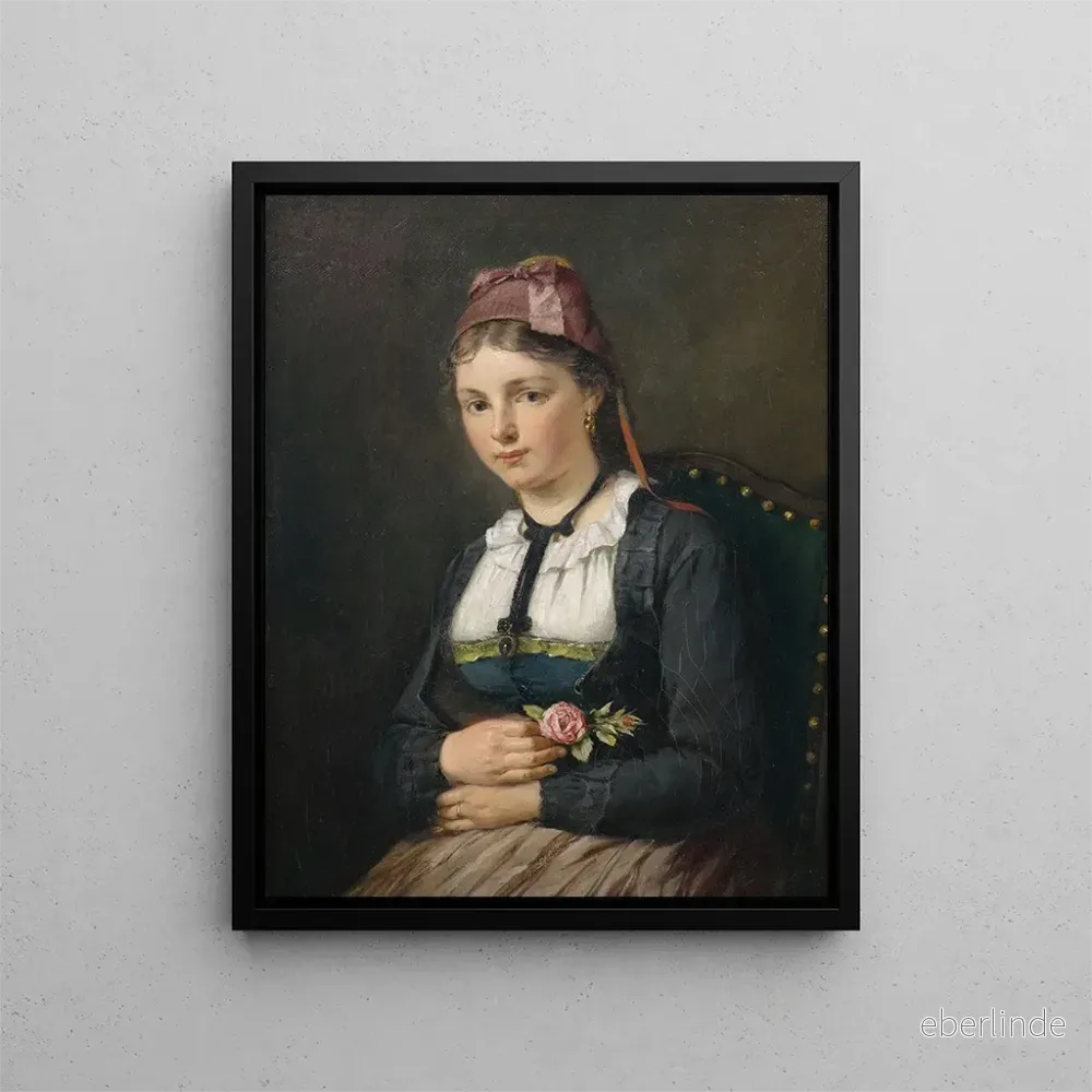 Målning Fille de la Forêt-Noire - August Müller | Konsttryck
