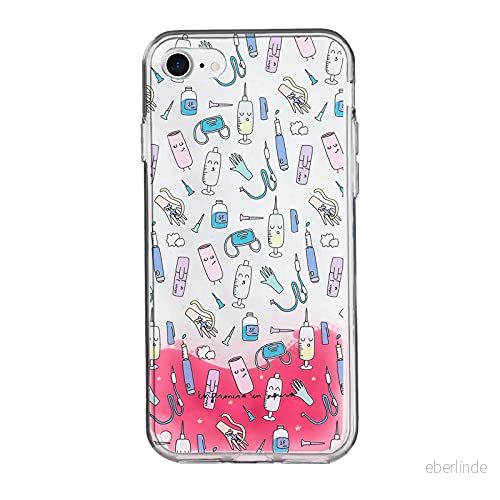 Enfermera en Apuros by Wondee 7 mobiltelefonfodral, mobiltelefon 8 och SE, Skyddsfodral Stötsäker TPU Mjuk Flexibel 8445183001710