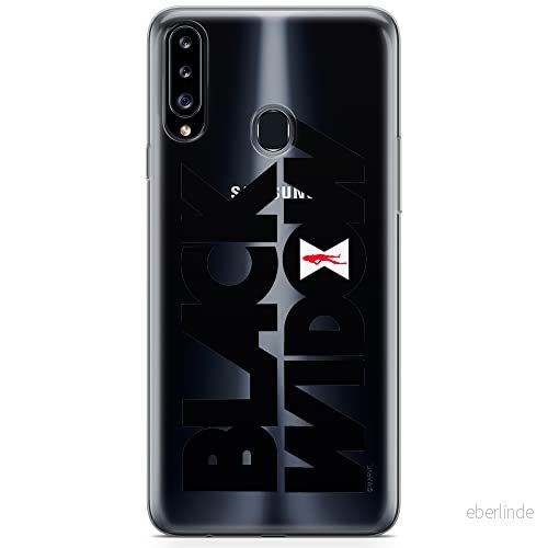 ERT GROUP mobiltelefonfodral för Samsung A20S originalt och officiellt licensierat Marvel mönster Black Widow 011 optimalt anpassad till formen på mobiltelefonen, gedeeltelijk transparant 5904805436833