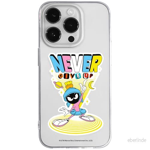 ERT GROUP mobiltelefonfodral för Iphone 14 PRO MAX originalt och officiellt licensierat Looney Tunes mönster Marvin 005 optimalt anpassad till formen på mobiltelefonen, gedeeltelijk transparant 5905795128715