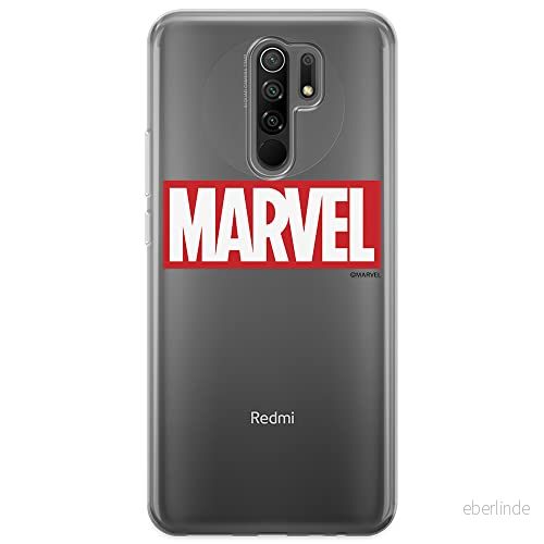 ERT GROUP mobiltelefonfodral för Xiaomi REDMI 9 originalt och officiellt licensierat Marvel mönster 006 optimalt anpassad till formen på mobiltelefonen, gedeeltelijk transparant 5903040288511