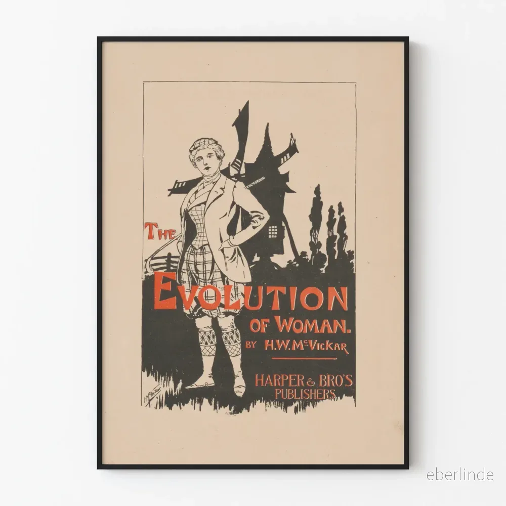 Vintageposter Kvinnans utveckling av H.W. McVickar