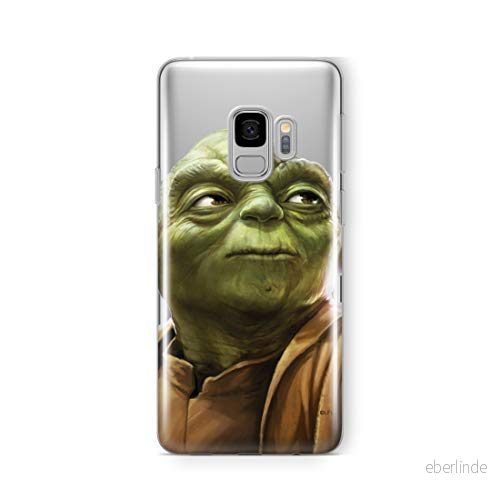ERT GROUP mobiltelefonfodral för Samsung S9 originalt och officiellt licensierat Star Wars mönster Yoda 006 Vit optimalt anpassad till formen på mobiltelefonen, gedeeltelijk transparant 5902980171853