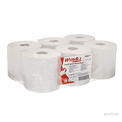 Torkrulle WYPALL L10 1-lag vit 228m/rl 5027375043581