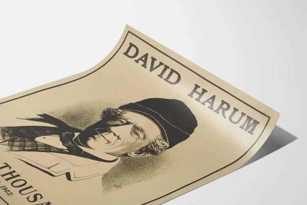 Väggposter Vintage Porträtt David Harum 1902 - Bild 3