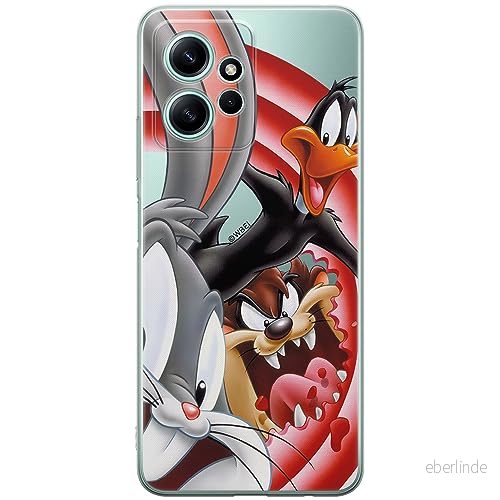 ERT GROUP mobiltelefonfodral för Xiaomi REDMI NOTE 12 4G originalt och officiellt licensierat Looney Tunes mönster 006 optimalt anpassad till formen på mobiltelefonen, gedeeltelijk transparant 5905511954802