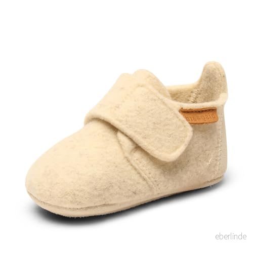 Bisgaard Unisex barn baby ull låga tofflor, kräm, 20 EU 5715243119581