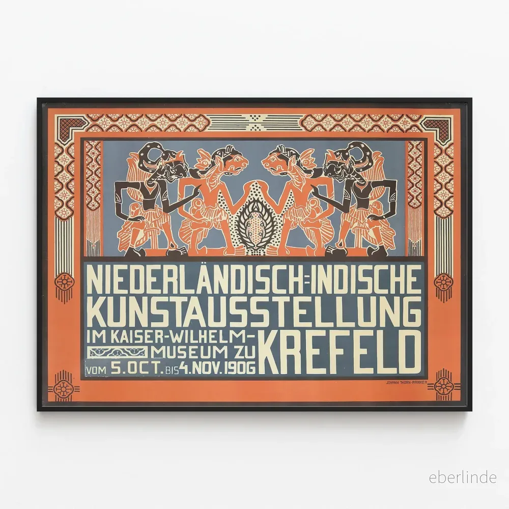 Art Déco-affisch Nederländsk-Indonesisk konstutställning 1906 Art Déco-affisch Nederländsk-Indonesisk konstutställning 1906
