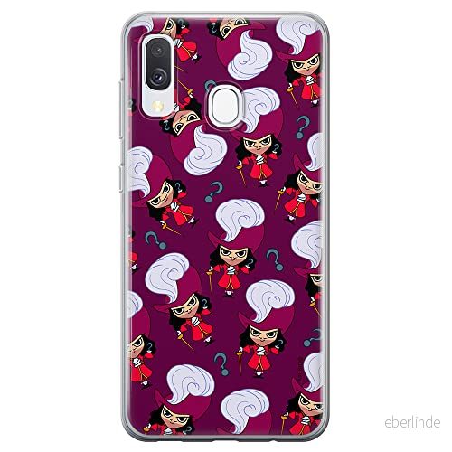 ERT GROUP mobiltelefonfodral för Samsung A40 originalt och officiellt licensierat Disney mönster James Hook 002 optimalt anpassad till formen på mobiltelefonen, fodral tillverkad av TPU plast 5905131447760