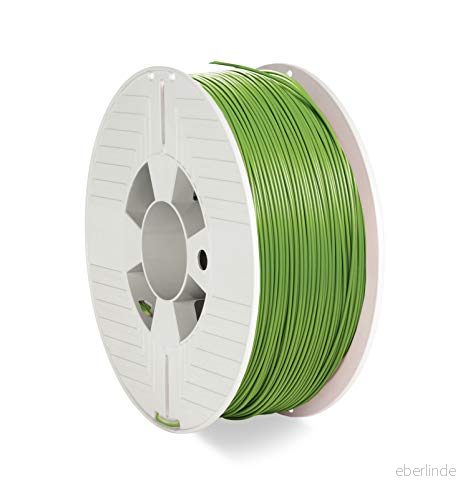 Verbatim PLA filament 3D tryck, 1,75 mm, 1 kg, högpresterande polyactid för materialextrusion, skrivare och penna, av PLA, spole 335 m, grön 23942553243
