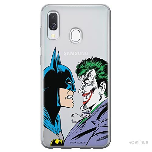 ERT GROUP mobiltelefonfodral för Samsung A40 originalt och officiellt licensierat DC mönster Batman & Joker 005 optimalt anpassad till formen på mobiltelefonen, gedeeltelijk transparant 5905131502124
