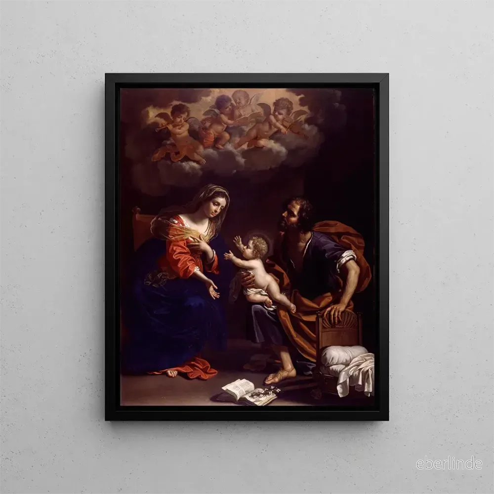 Målning La Sainte Famille - Benedetto Gennari le Jeune | Konsttryck