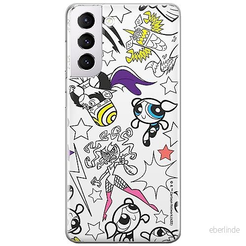 ERT GROUP mobiltelefonfodral för Samsung S21 originalt och officiellt licensierat The Powerpuff Girls mönster 017, fodral tillverkad av TPU plast 5905511965143