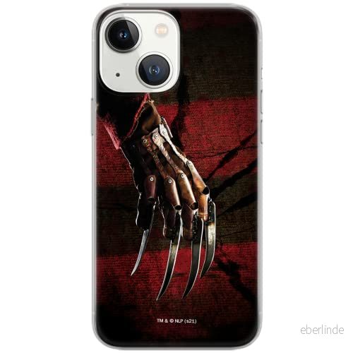 ERT GROUP mobiltelefonfodral för Iphone 13 MINI originalt och officiellt licensierat Horror mönster Nightmare of Elm Street 002 anpassad till formen på mobiltelefonen, fodral tillverkad av TPU plast 5905511073329