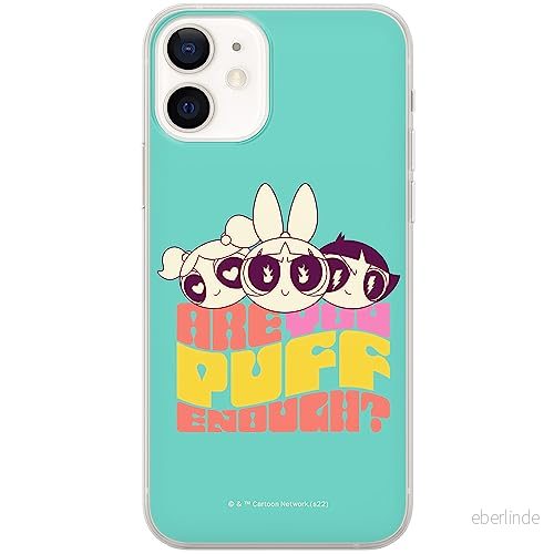 ERT GROUP mobiltelefonfodral för Iphone 12 Mini originalt och officiellt licensierat The Powerpuff Girls mönster 043, fodral tillverkad av TPU plast 5905511986681