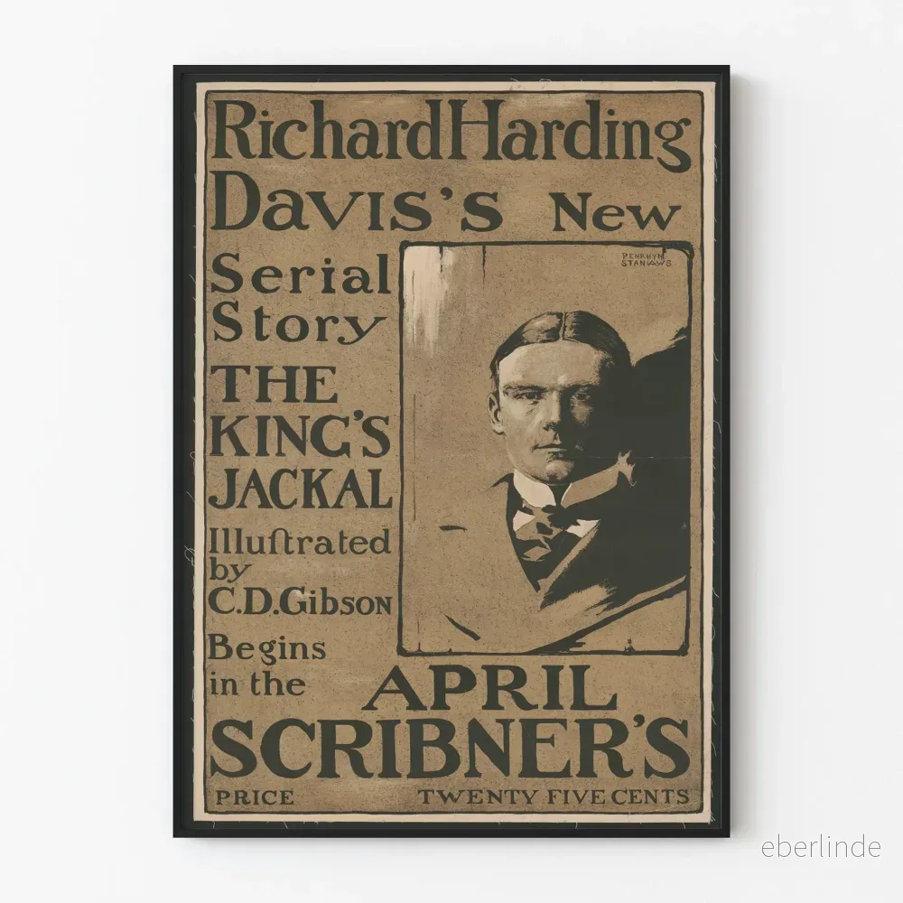 Vintageposter Richard Harding Davis - Kungens Jakal