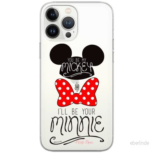 ERT GROUP mobiltelefonfodral för Apple Iphone 6/6S originalt och officiellt licensierat Disney mönster Mickey & Minnie 004 Vit optimalt anpassad till formen på mobiltelefonen, gedeeltelijk transparant 5902980565263