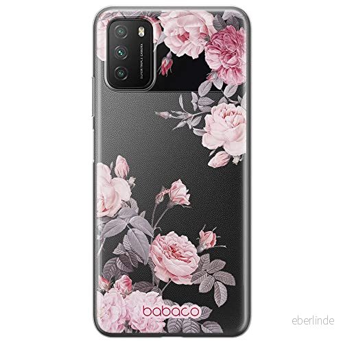 ERT GROUP mobiltelefonfodral för Xiaomi REDMI 9T/ POCO M3 originalt och officiellt licensierat Babaco mönster Flowers 055 optimalt anpassad till formen på mobiltelefonen, gedeeltelijk transparant 5905131357557