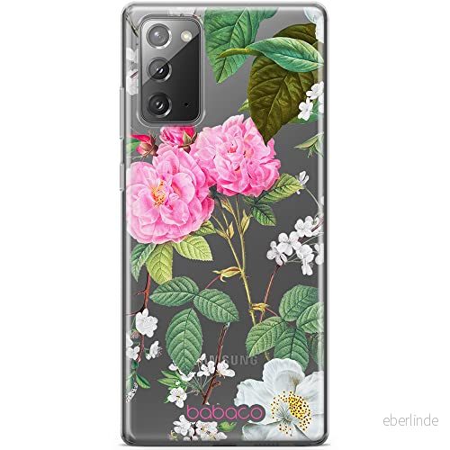ERT GROUP mobiltelefonfodral för Samsung GALAXY NOTE 20 originalt och officiellt licensierat Babaco mönster Flowers 037 optimalt anpassad till formen på mobiltelefonen, gedeeltelijk transparant 5905131298836