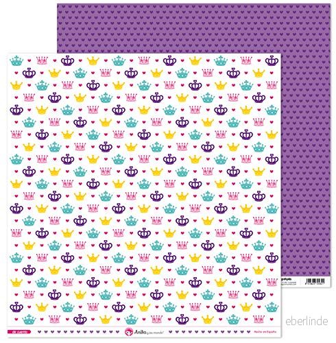 Anita y Su Mundo Kollektion av Scrapbook papper, Blommor, 30.5 x cm 8413623725052