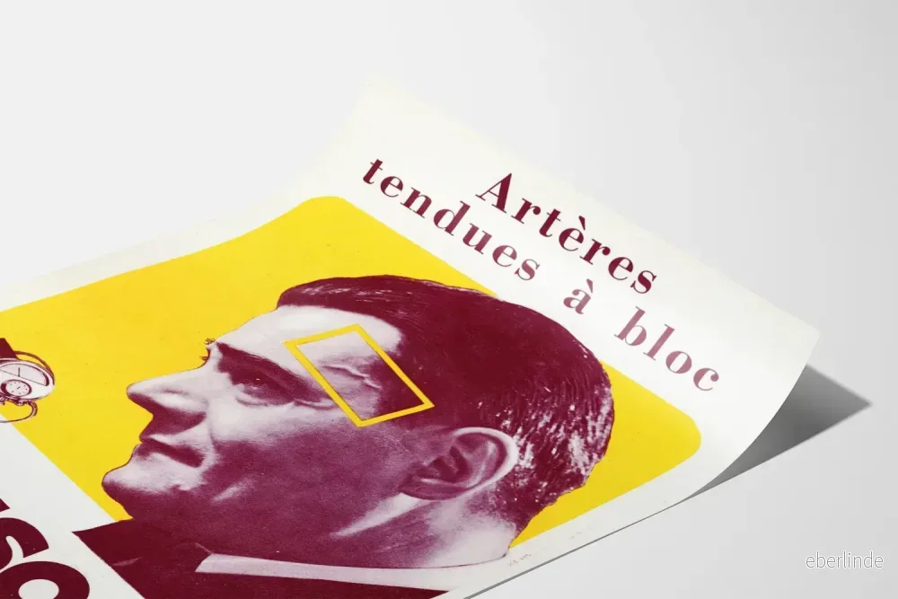Vintage medicinsk poster TENSOL spända artärer till brädden - Bild 3
