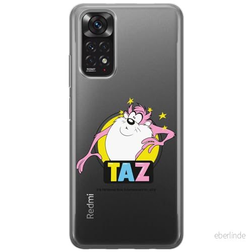 ERT GROUP mobiltelefonfodral för Xiaomi REDMI NOTE 11 4G/ 11S 4G originalt och officiellt licensierat Looney Tunes mönster Tasmanian 007, gedeeltelijk transparant 5905795137311