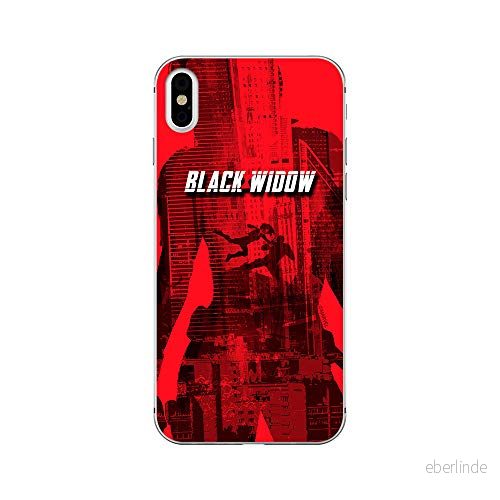 ERT GROUP mobiltelefonfodral för Apple Iphone XS Max originalt och officiellt licensierat Marvel mönster Black Widow 007 Vit anpassad till formen på mobiltelefonen, fodral tillverkad av TPU plast 5903537661520