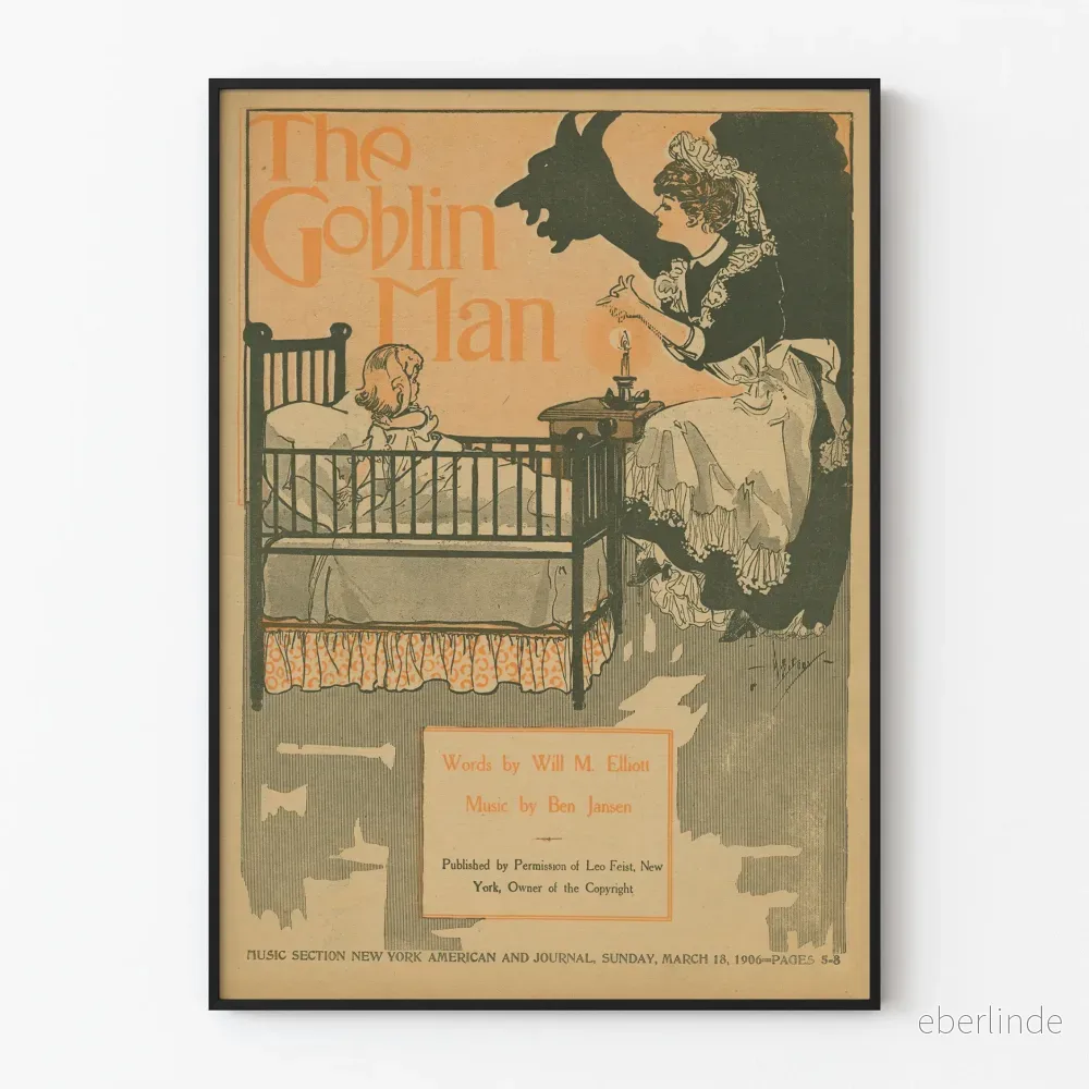 Vintageposter The Goblin Man - Retro väggdekoration från 1800-talet