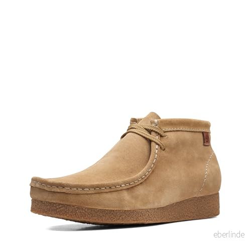 Clarks Shacre Mäns fotled Boot, Mörk sand mocka, 42.5 EU bred 889303500734