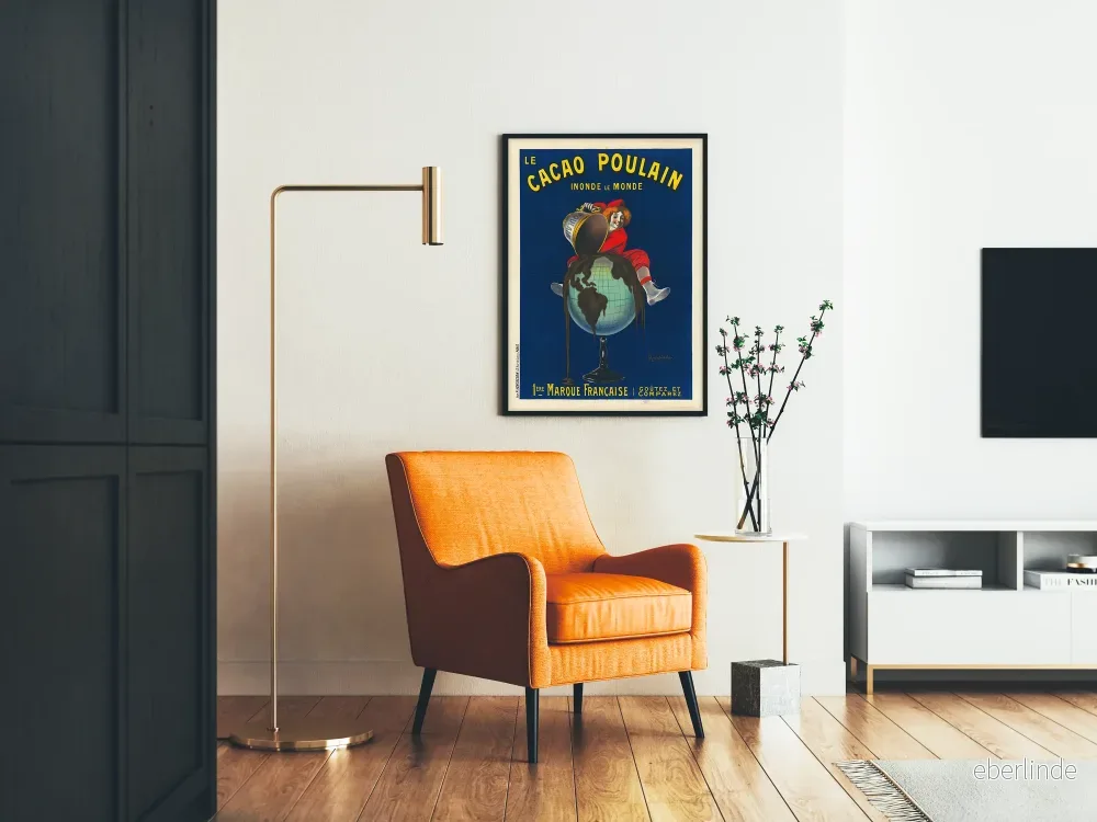 Vintageposter Le Cacao Poulain Väggdekoration - Bild 2