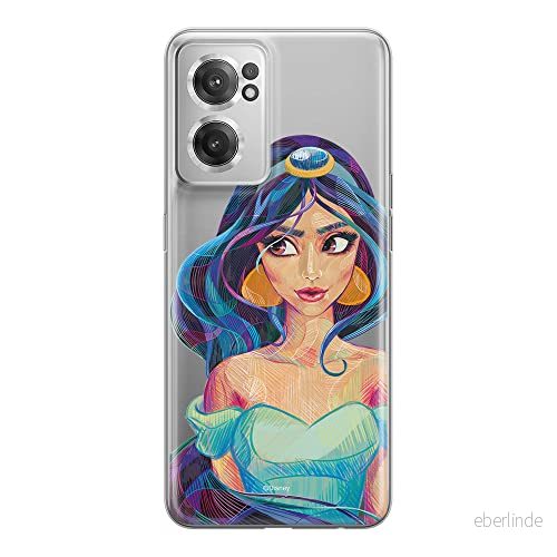ERT GROUP mobiltelefonfodral för Oneplus NORD CE 2 originalt och officiellt licensierat Disney mönster Jasmine 002 optimalt anpassad till formen på mobiltelefonen, gedeeltelijk transparant 5905511296919
