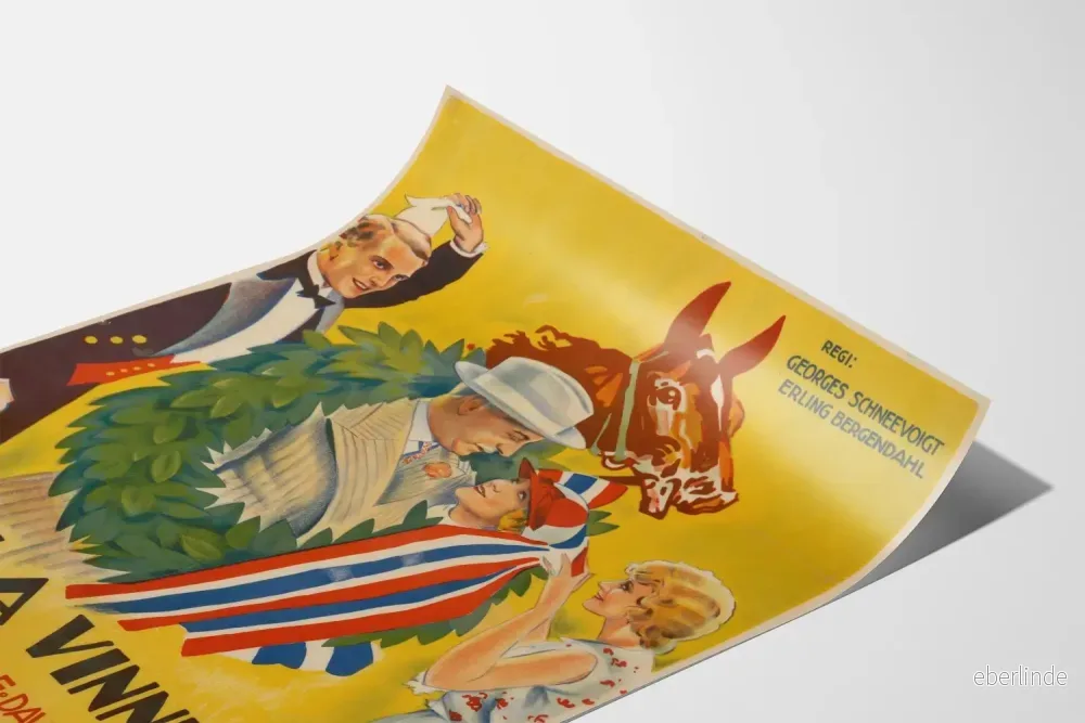 Vintageposter Lalla Vinner – retrobiografiväggdekoration - Bild 3