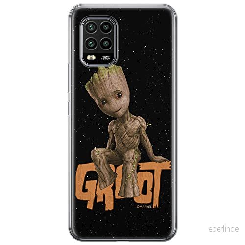ERT GROUP mobiltelefonfodral för Xiaomi MI 10 LITE originalt och officiellt licensierat Marvel mönster Groot 005 optimalt anpassad till formen på mobiltelefonen, fodral tillverkad av TPU plast 5904805357312