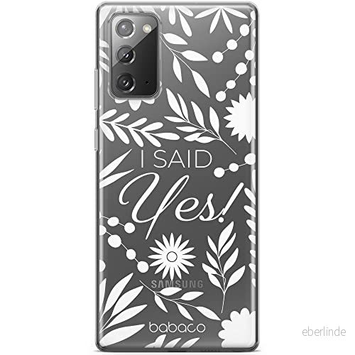 ERT GROUP mobiltelefonfodral för Samsung GALAXY NOTE 20 originalt och officiellt licensierat Babaco mönster I said Yes! 002 anpassad till formen på mobiltelefonen, gedeeltelijk transparant 5904805773112