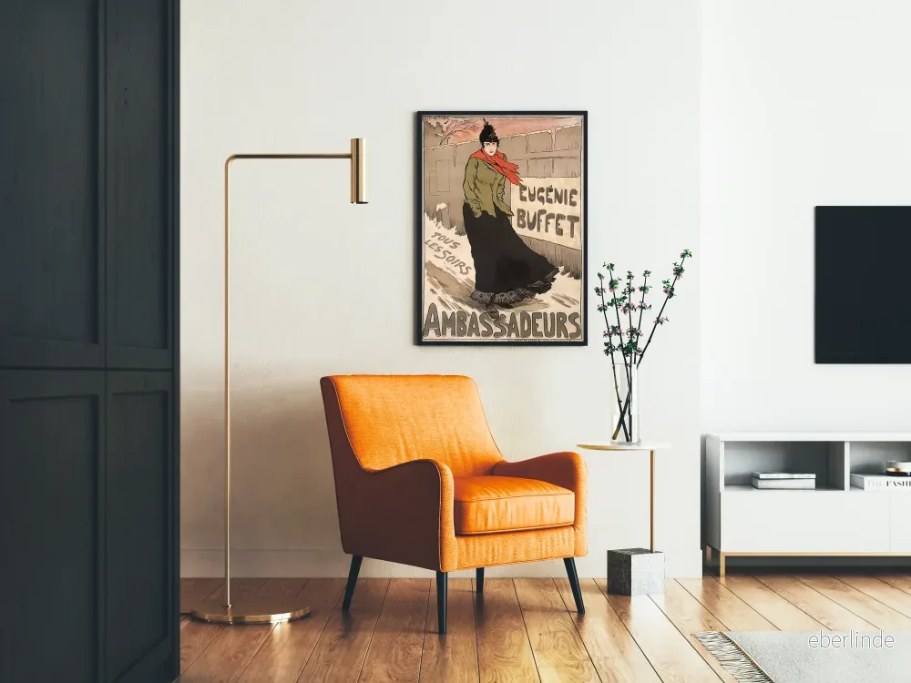 Vintageposter Eugénie Buffet vid Ambassadörerna - Bild 2