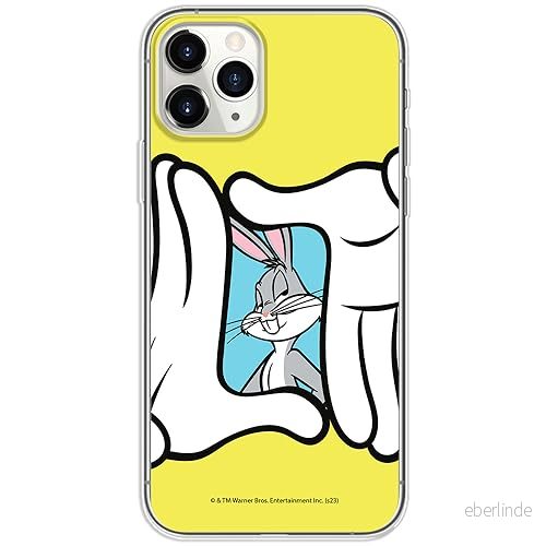 ERT GROUP mobiltelefonfodral för Iphone 11 PRO MAX originalt och officiellt licensierat Looney Tunes mönster Bugs 025 optimalt anpassad till formen på mobiltelefonen, fodral tillverkad av TPU plast 5905795091712