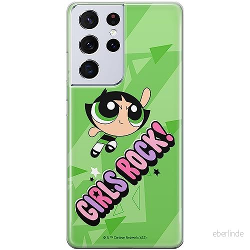 ERT GROUP mobiltelefonfodral för Samsung S21 ULTRA originalt och officiellt licensierat The Powerpuff Girls mönster 046, fodral tillverkad av TPU plast 5905511988845