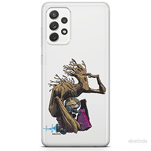 ERT GROUP mobiltelefonfodral för Samsung A33 5G originalt och officiellt licensierat Marvel mönster Guardians of the Galaxy 004 anpassad till formen på mobiltelefonen, gedeeltelijk transparant 5904805344718
