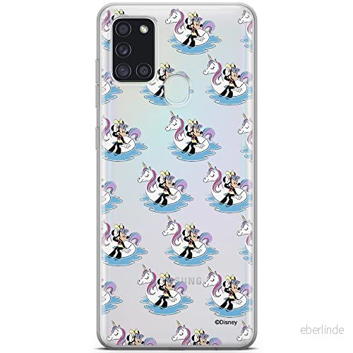 ERT GROUP mobiltelefonfodral för Samsung A21s originalt och officiellt licensierat Disney mönster Minnie 030 optimalt anpassad till formen på mobiltelefonen, gedeeltelijk transparant 5903040256862