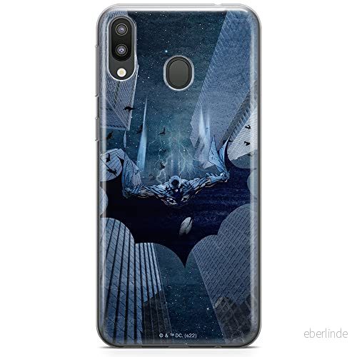 ERT GROUP mobiltelefonfodral för Samsung M20 originalt och officiellt licensierat DC mönster Batman 071 optimalt anpassad till formen på mobiltelefonen, fodral tillverkad av TPU plast 5905131530257