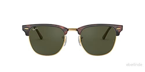 Ray-Ban Clubmaster Solglasögon - Storlek 49 - Brun/Guld 805289653660