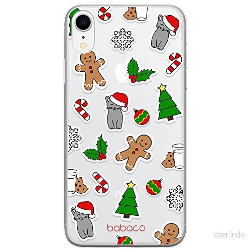 ERT GROUP mobiltelefonfodral för Apple Iphone XR originalt och officiellt licensierat Babaco mönster Winter 006 Vit optimalt anpassad till formen på mobiltelefonen, gedeeltelijk transparant 5903932050622
