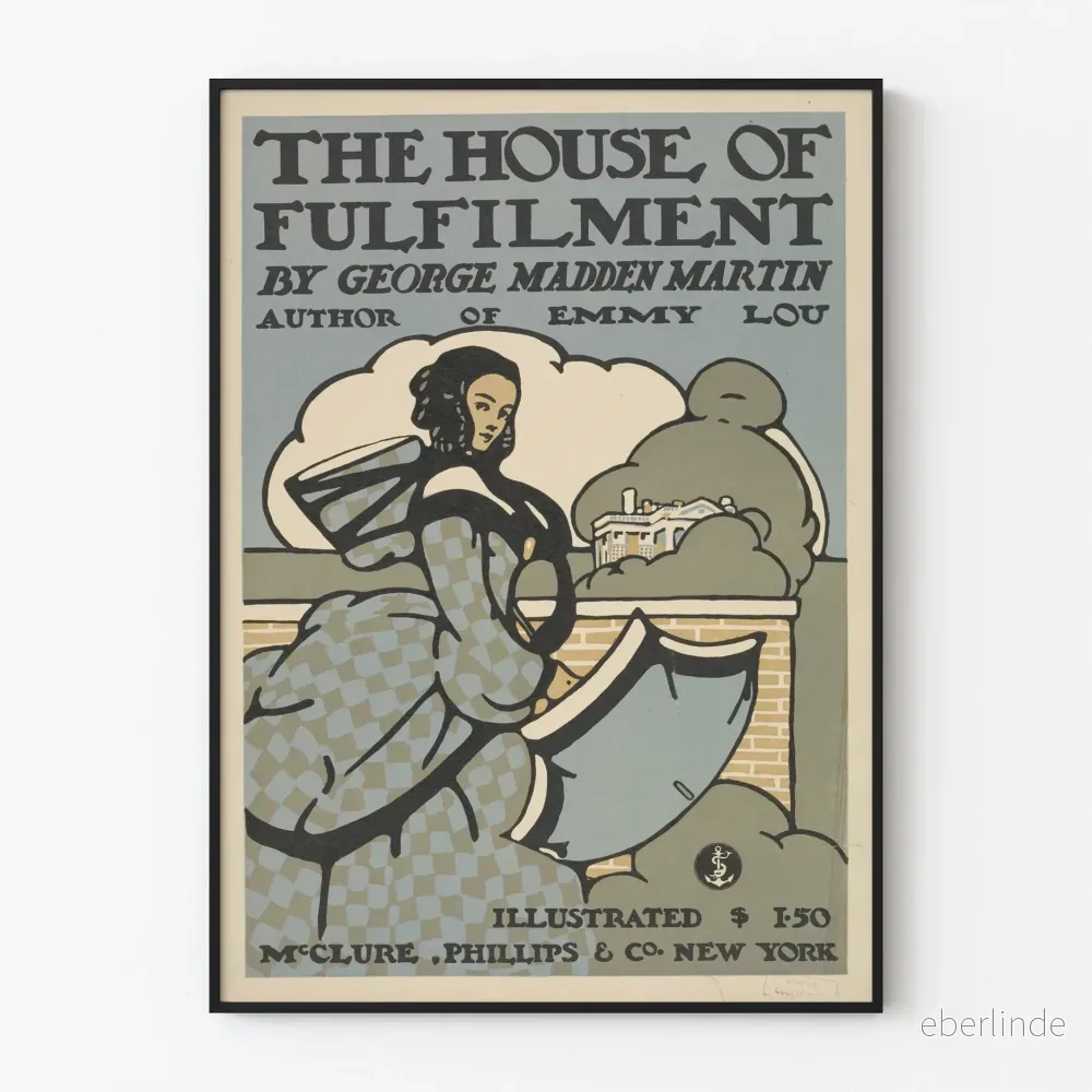 Vintageposter The House of Fulfilment - art déco-stil