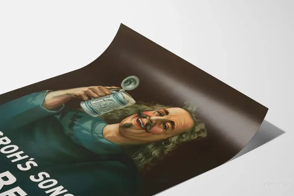 Vintage reklamposter för Bock Beer M. Groh's Sons - Bild 3