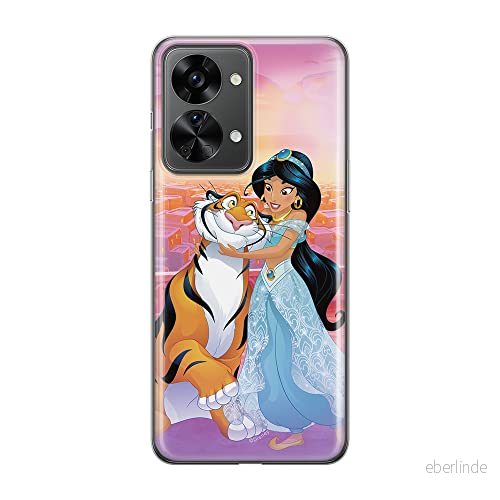 ERT GROUP mobiltelefonfodral för Oneplus NORD 2T 5G originalt och officiellt licensierat Disney mönster Jasmine & Rajah 001 anpassad till formen på mobiltelefonen, fodral tillverkad av TPU plast 5905511278731