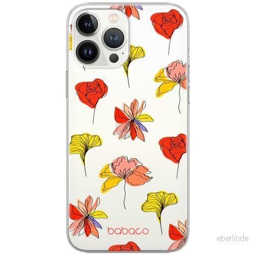 ERT GROUP mobiltelefonfodral för Samsung S10 PLUS originalt och officiellt licensierat Babaco mönster Flowers 012 Vit optimalt anpassad till formen på mobiltelefonen, gedeeltelijk transparant 5903932606201